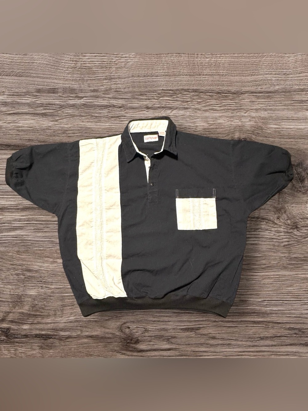 🖤 The Perfect Vintage "Eclectic Grandpa" Banded Polo 🤍